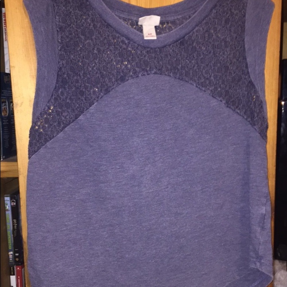 🌻Indigo Crochet Tank Top